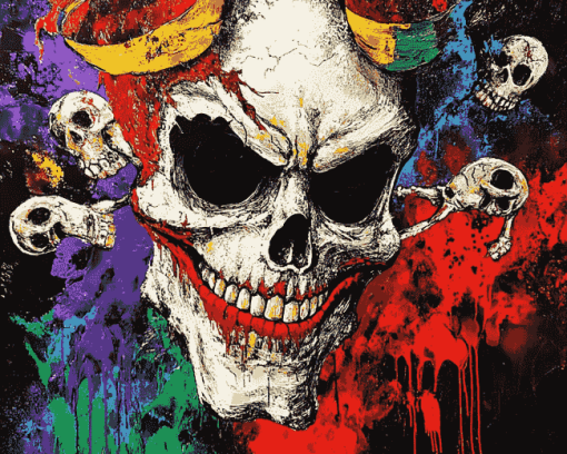 Joker Skeleton Art Diamond Painting