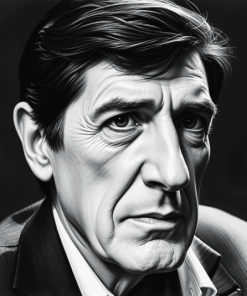 Jonathan Frid Black and White Diamond Painting