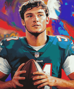 Josh Allen Football Star Diamond Painting