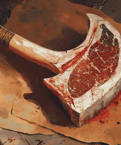 Juicy Tomahawk Feast Diamond Painting