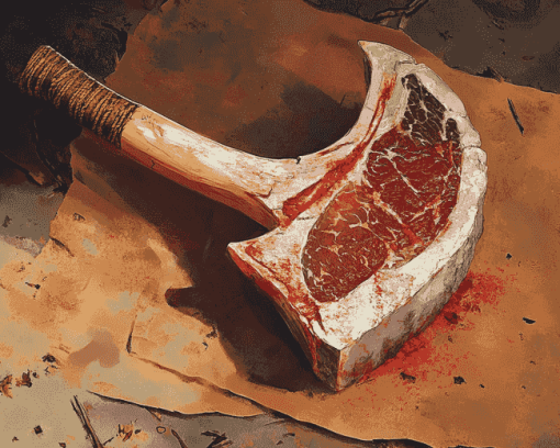 Juicy Tomahawk Feast Diamond Painting