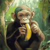 Jungle Monkey Banana Fun Diamond Painting