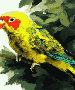 Kakariki Parrots Diamond Painting