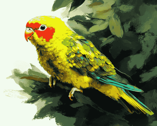 Kakariki Parrots Diamond Painting