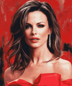 Kate Beckinsale in Red Celebrity Dress Diamond Painting