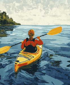 Kayaking Adventure Animation Diamond Painting