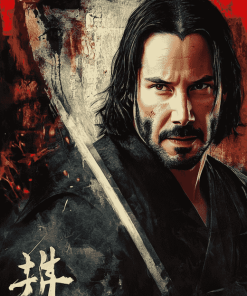 Keanu Reeves in 47 Ronin Diamond Painting