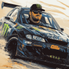 Ken Block Racing Legend Diamond Painting