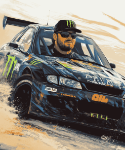 Ken Block Racing Legend Diamond Painting