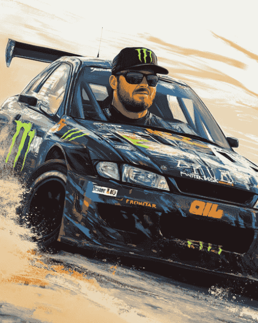 Ken Block Racing Legend Diamond Painting