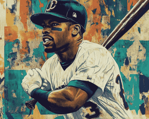 Ken Griffey Jr Pop Art Diamond Painting