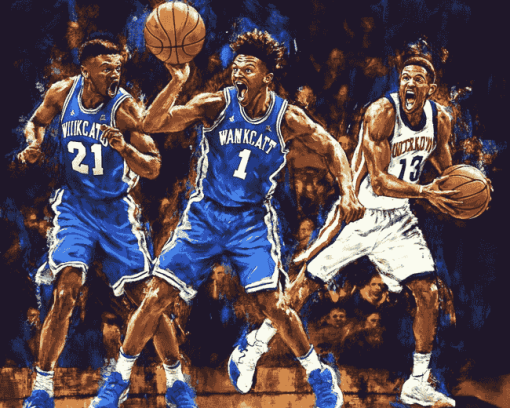 Kentucky Wildcats Basketball Icons Diamond Painting