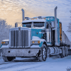 Kenworth Semi Truck in Snow Diamond Painting