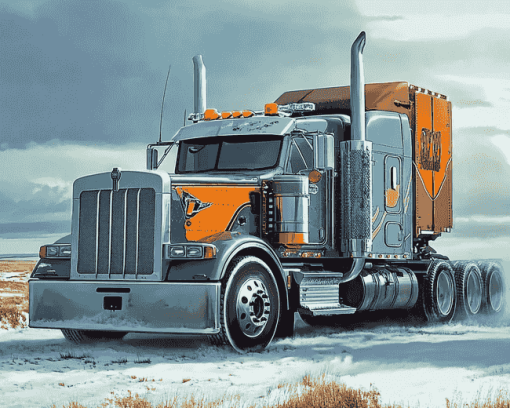 Kenworth Semi Trucks Diamond Painting