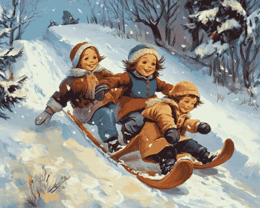 Kids Winter Fun Diamond Painting