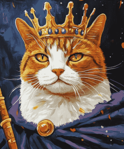 King Cat Anime Diamond Painting