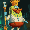 King Neptune Cartoon Diamond Painting