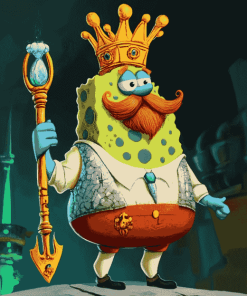 King Neptune Cartoon Diamond Painting