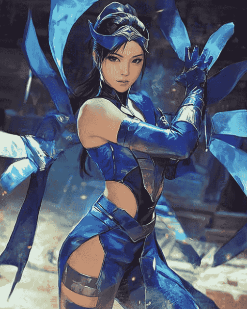 Kitana Anime Diamond Painting