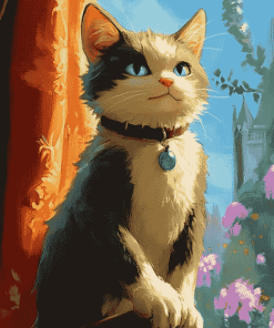 Kitty Softpaws Animation Diamond Painting