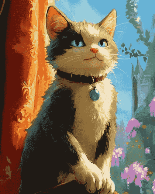 Kitty Softpaws Animation Diamond Painting