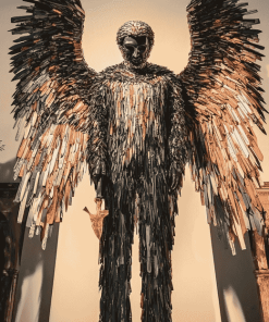 Knife Angel British Icon Diamond Painting