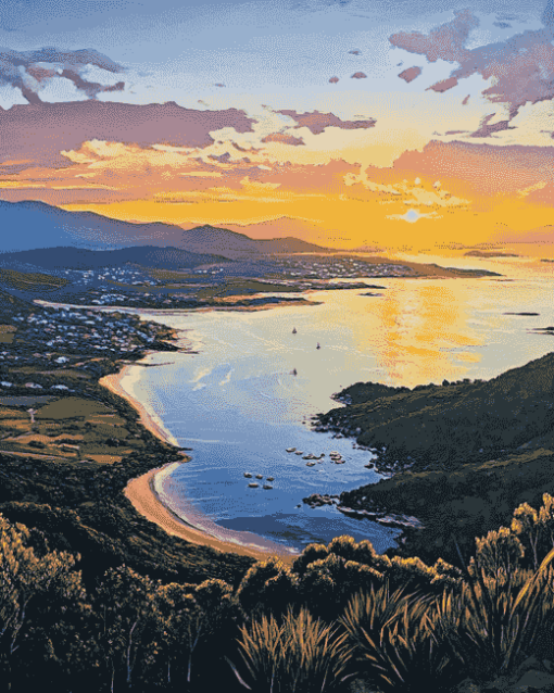 Knysna Beaches Sunset Diamond Painting