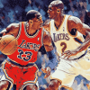 Kobe Jordan Legendary Sports Diamond Painting