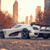 Koenigsegg Agera Sunset View Diamond Painting