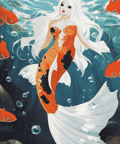 Koi Fantasy Mermaid Diamond Painting