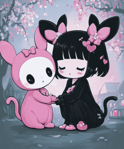 Kuromi and My Melody Anime Diamond Painting