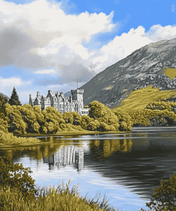 Kylemore Lake Scenery Diamond Painting