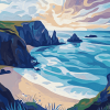 Kynance Cove Seascape Diamond Painting