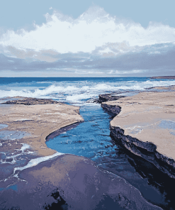 La Jolla Beach Seaside Diamond Painting