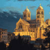 La Major Cathedral Nightscape Diamond Painting