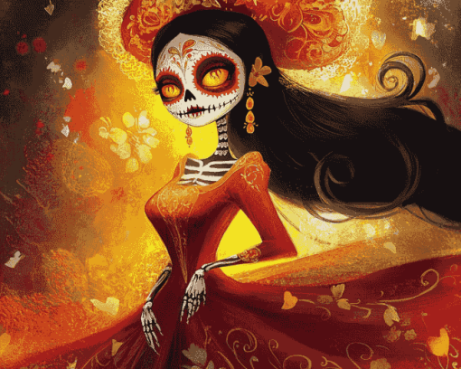 La Muerte Animation Diamond Painting