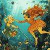 Ladies Underwater Animation Diamond Painting