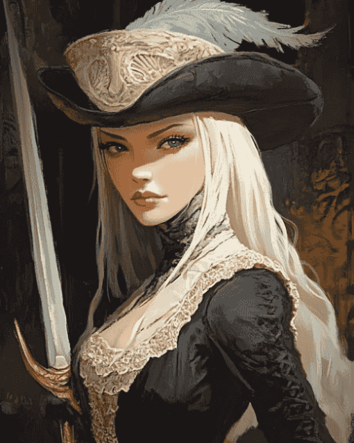 Lady Maria Fantasy Diamond Painting