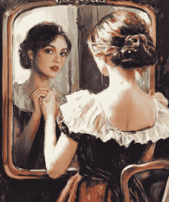 Lady Mirror Diamond Painting