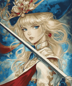 Lady Oscar Anime Fantasy Diamond Painting