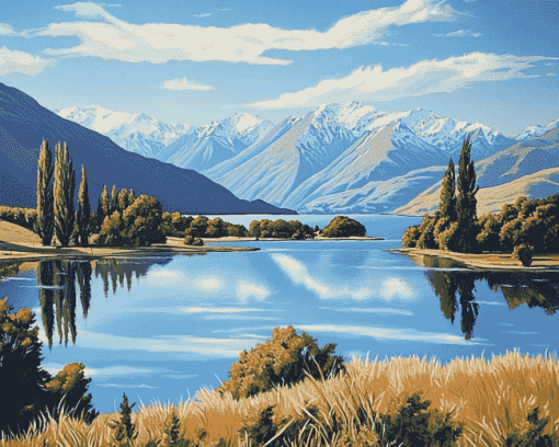 Lake Wanaka National Park Diamond Painting