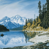 Lake Washington Mountain Scenery Diamond Painting