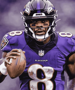 Lamar Jackson Sports Diamond Painting