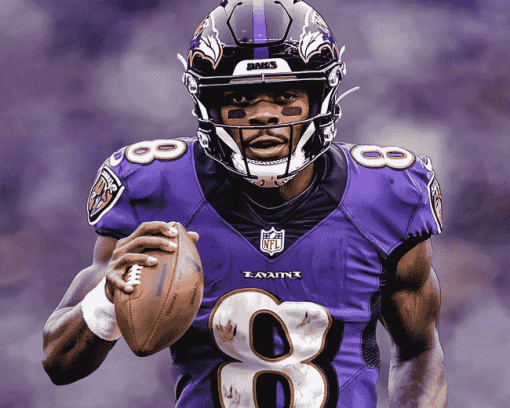 Lamar Jackson Sports Diamond Painting