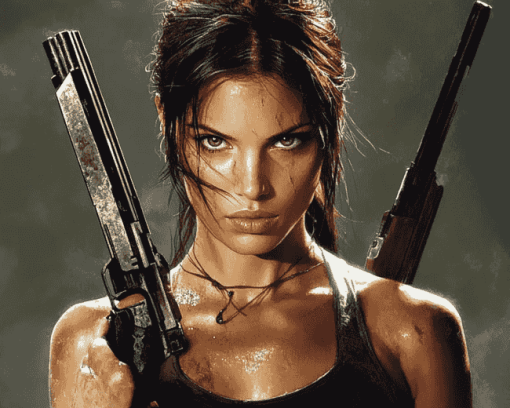 Lara Croft Adventure Series Diamond Painting