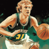 Larry Bird Basketball Icon Diamond Painting