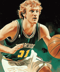 Larry Bird Basketball Icon Diamond Painting