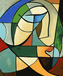 Laurent Folco Abstract Cubism Diamond Painting