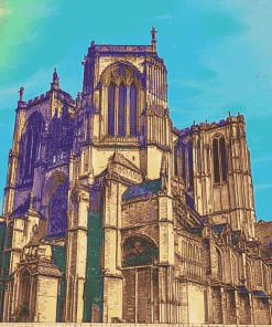 Le Mans Cathedral Diamond Painting