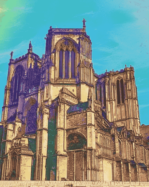 Le Mans Cathedral Diamond Painting